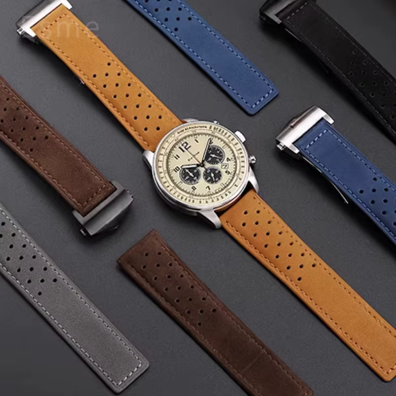 Bracelet de Montre en Cuir de Veau de Qualité Supérieure Délicat