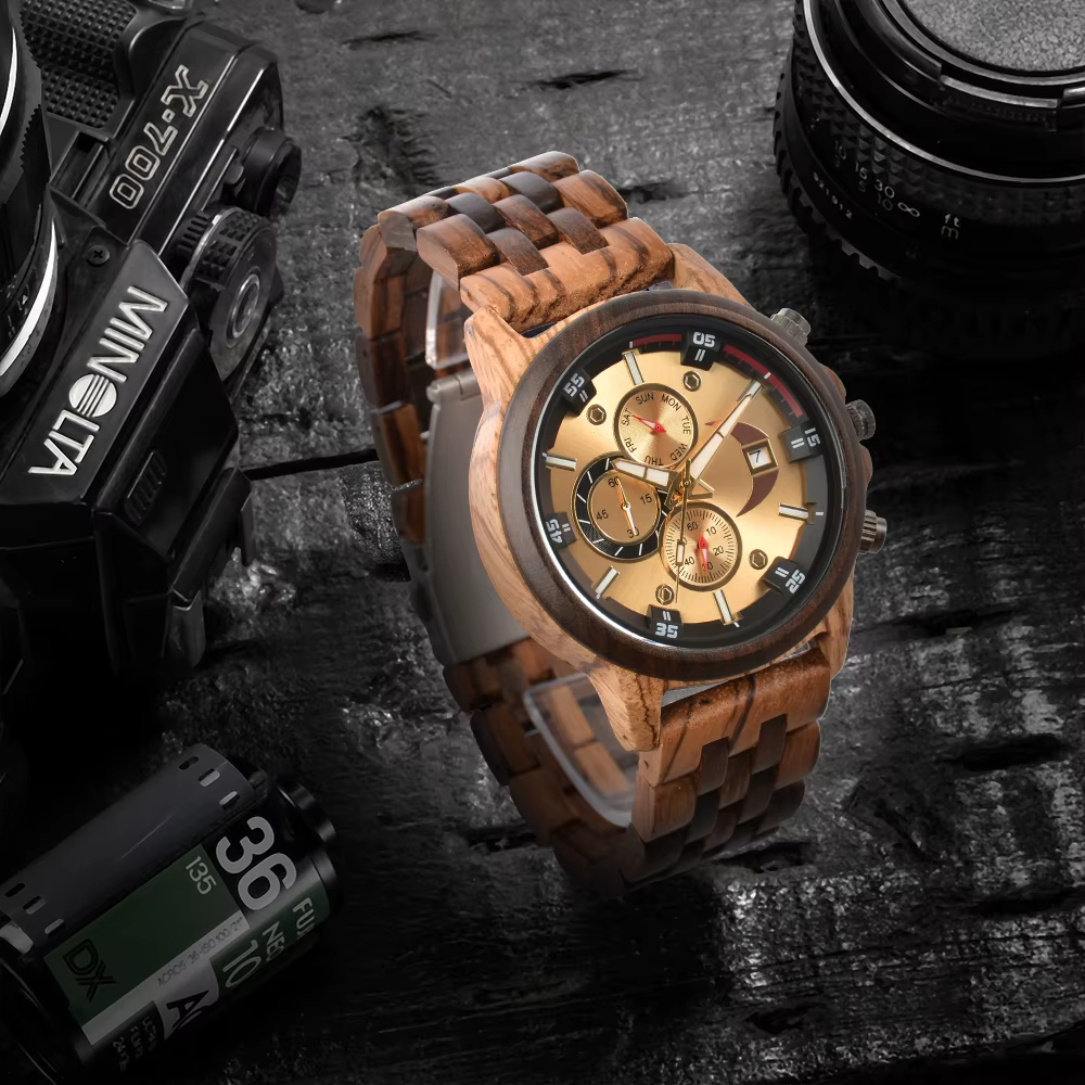 Montre en bois hommes