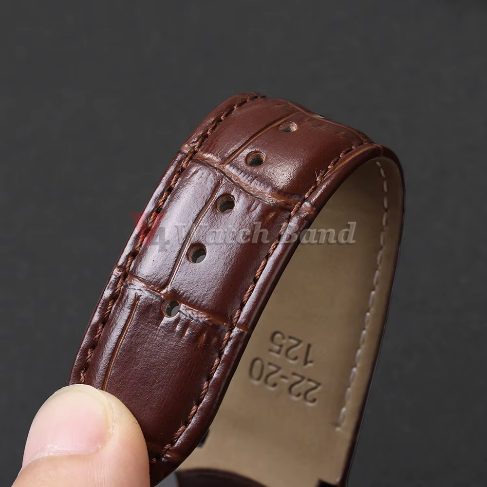 Bracelet de montre à extrémité incurvée pour ceinture