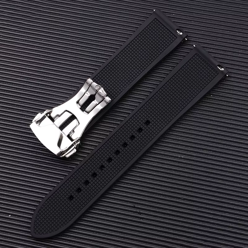 Bracelet de montre en caoutchouc de Silicone souple et étanche