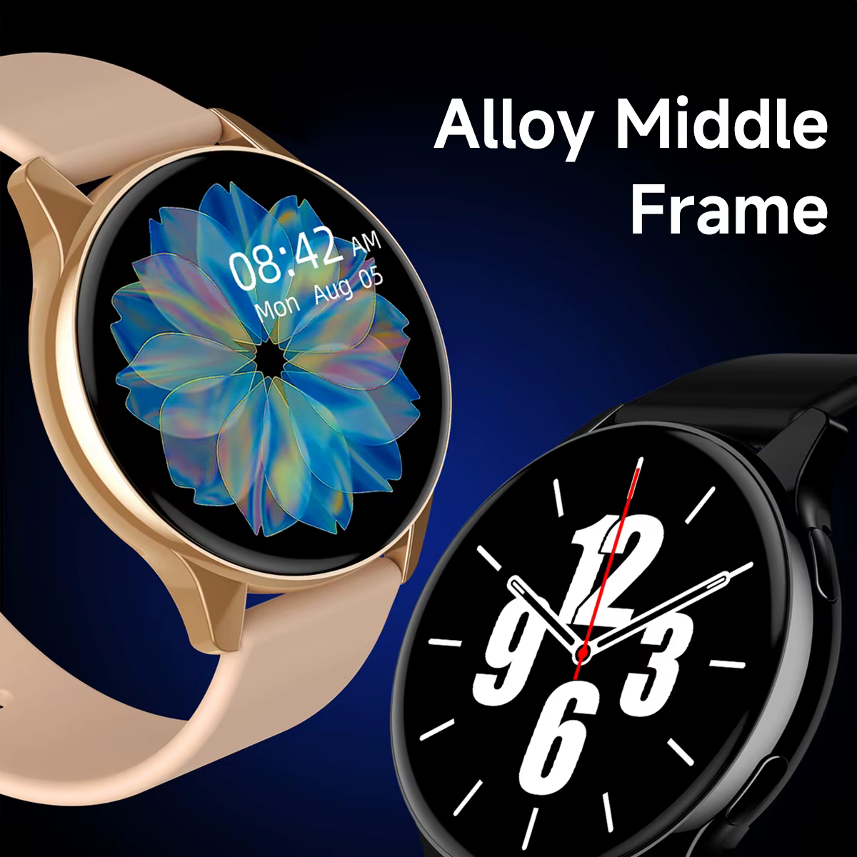 Montre intelligente HD écran tactile fréquence cardiaque sommeil BP surveillance de la santé pour téléphone Android et IOS BT appel Sport Smartwatch pour hommes femmes