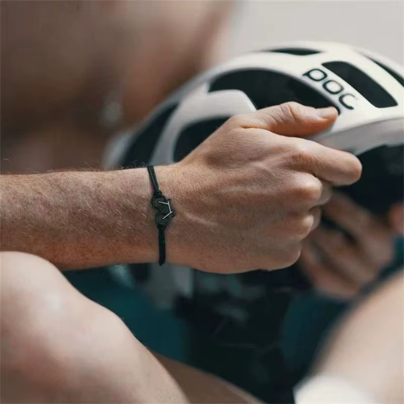 Bracelet de cyclisme de couleur noir rose