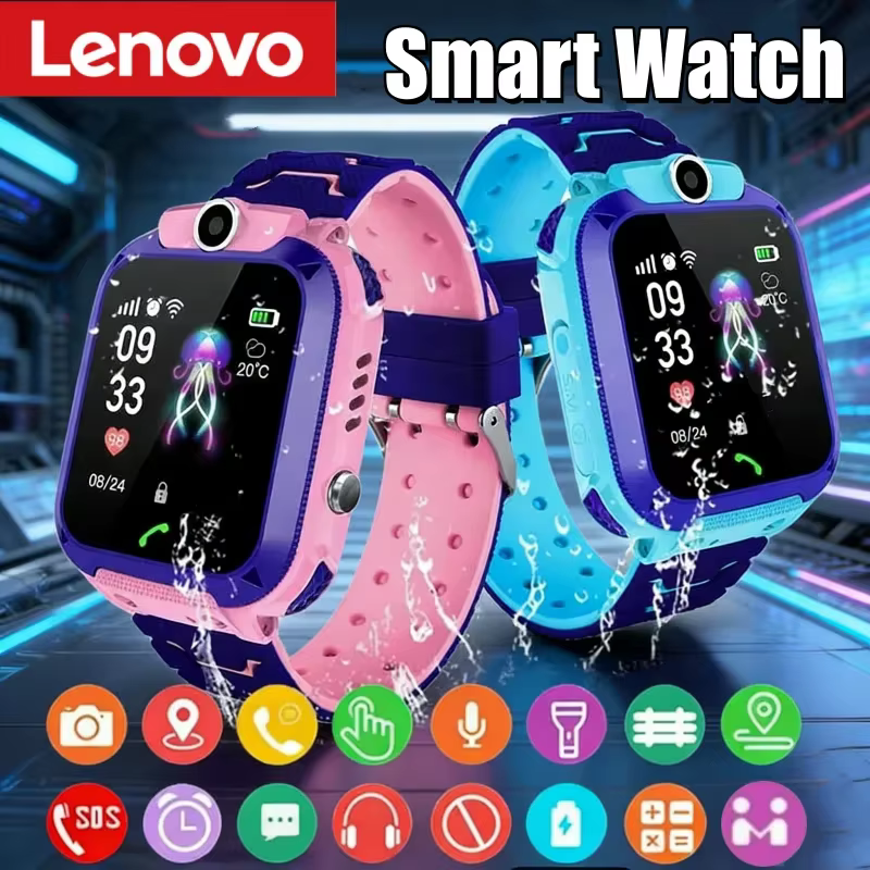 Montre connectée 4G Lenovo pour enfants avec carte SIM