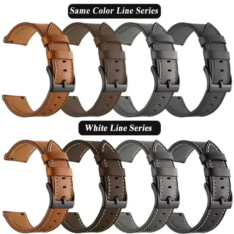 Bracelet en cuir pour montre intelligente Amazfit Balance 2