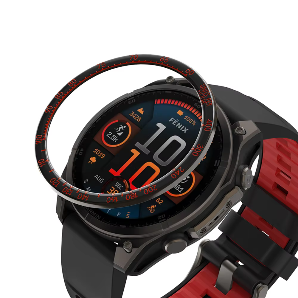 Meatl – anneau de lunette pour Garmin Fenix 8 AMOLED 43/47/51mm