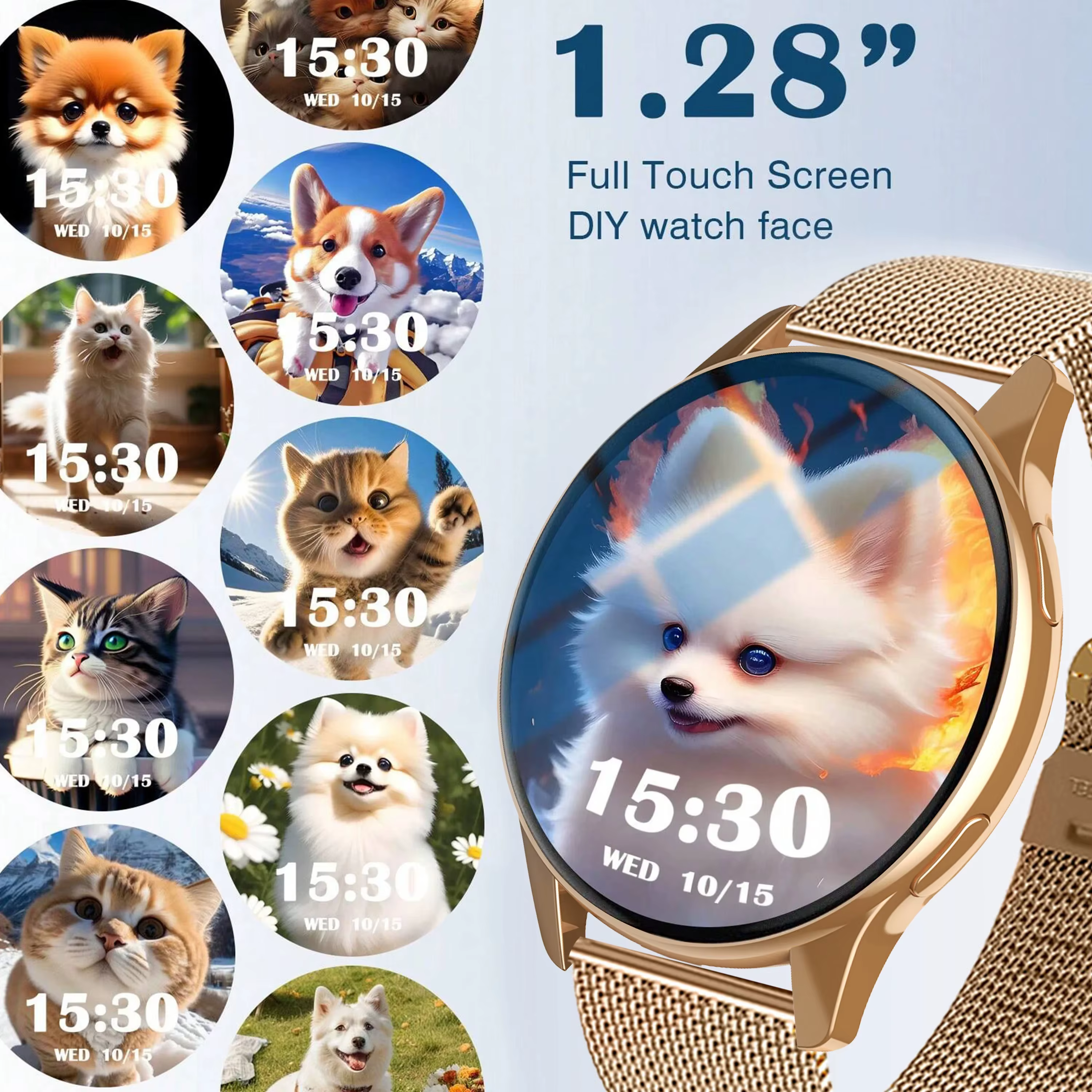 2025 nouvelles femmes SmartWatch Bluetooth appel dame montres Sport étanche fréquence cardiaque sommeil montre