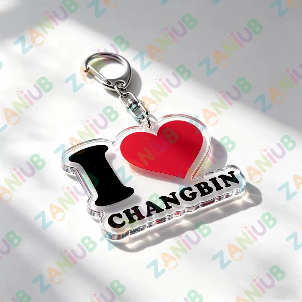 Porte-clés populaires Kpop avec texte de groupe, porte-clés « I Love Name », bijoux, breloques pour sacs à main et téléphones, cadeaux pour fans et amis