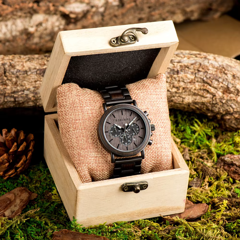 BOBO BIRD bois hommes montre Relogio Masculino Top marque de luxe élégant chronographe montres militaires