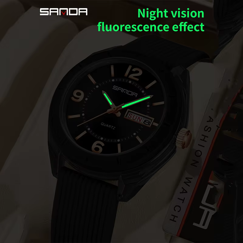 SANDA nouvelle montre à Quartz pour femmes étanche Auto Date semaine élégant luxe dames