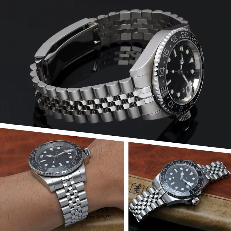 Jubilee 904L Bracelet de montre pour Rolex Sub GMT Yacht Daytona