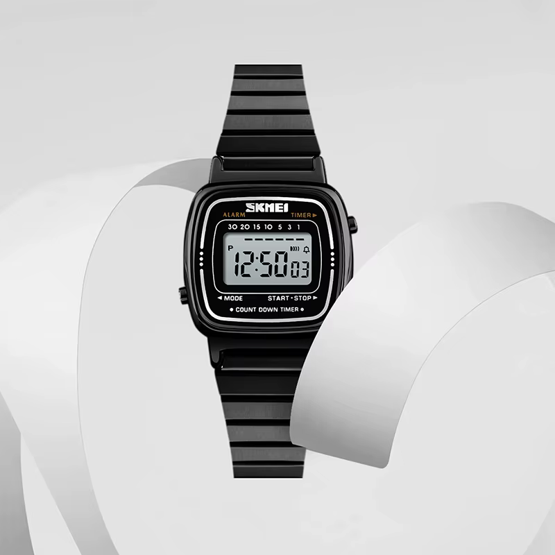 SKMEI – montre numérique dorée pour hommes et femmes