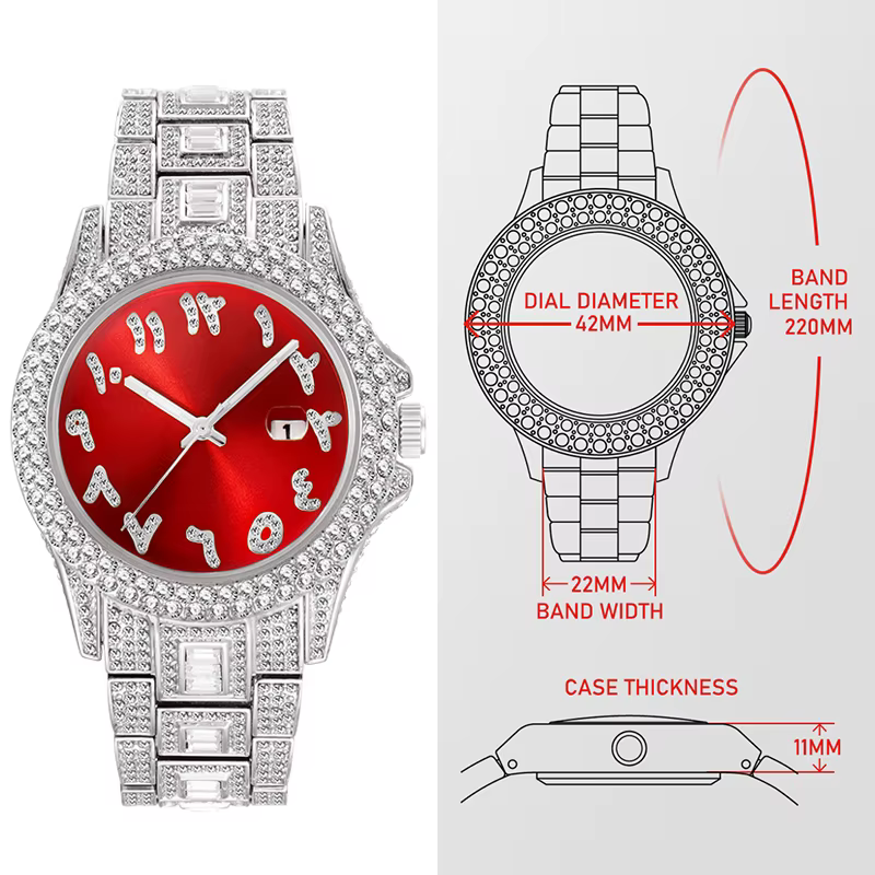 Montres pour femmes rouges