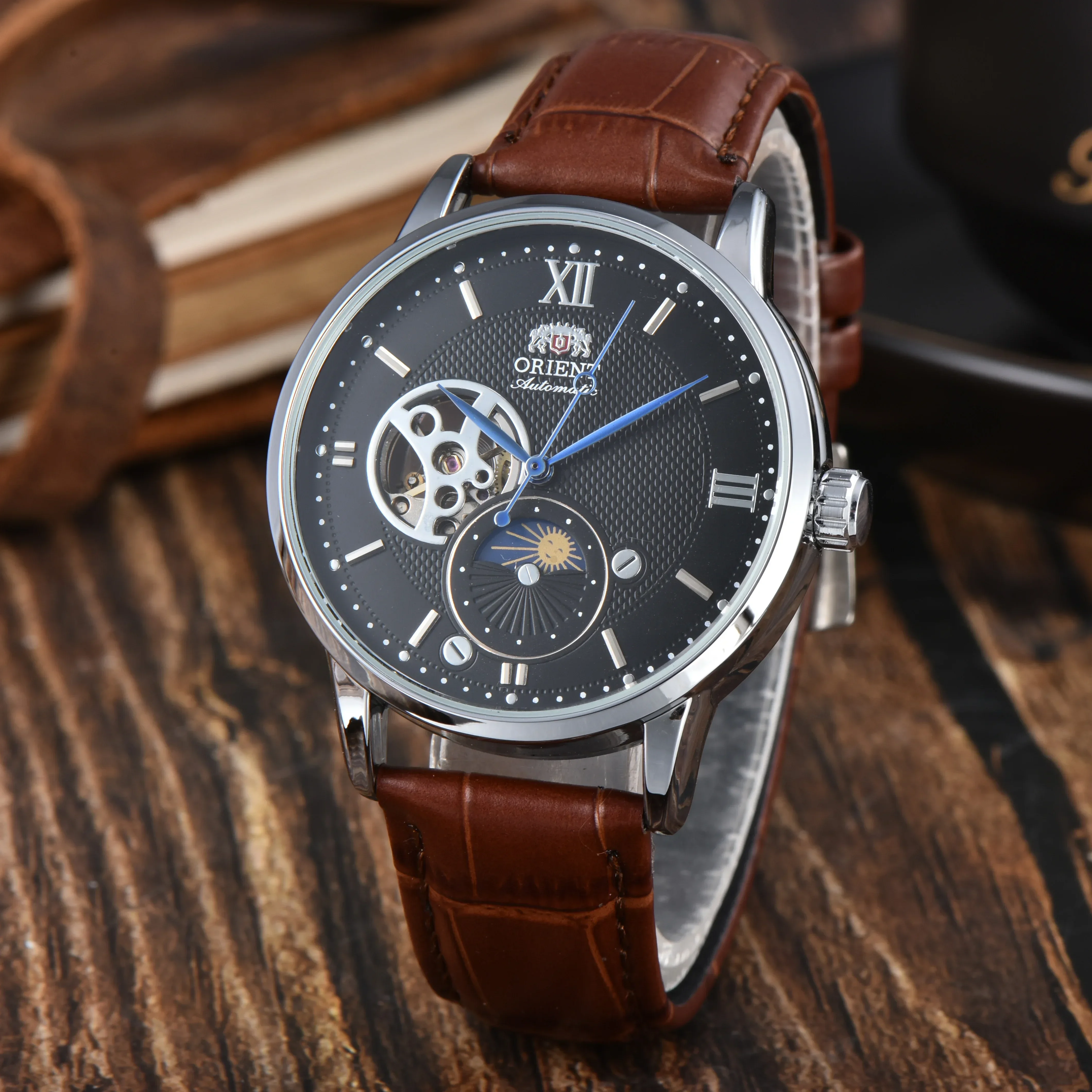 DFDG Orient Sport Montre mécanique automatique unisexe Soleil
