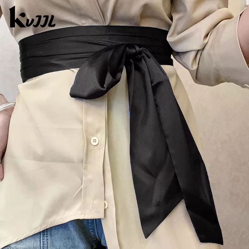 Ruban en satin large avec nœud 9,5x250cm multicolore, ceinture DIY pour femmes et filles, décoration de robe