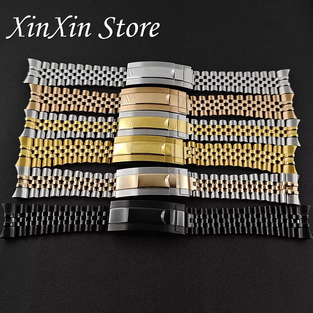 Bracelet de montre de haute qualité en acier inoxydable massif 904L brossé et poli