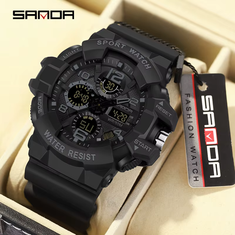 SANDA – montre militaire de Style G pour hommes