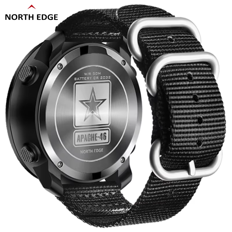 NORTH EDGE APACHE-46 hommes montre numérique Sports de plein air course natation Sport