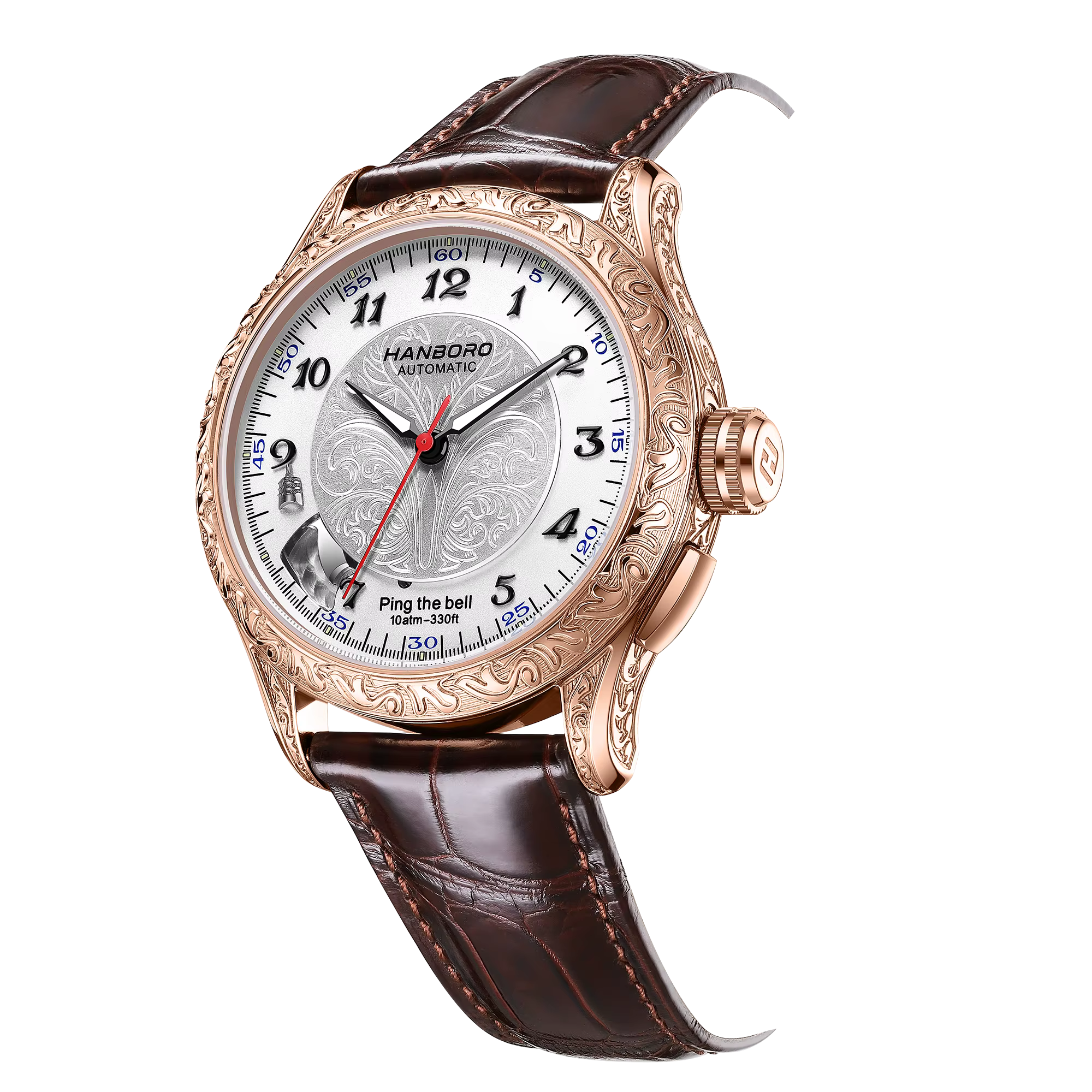 Montre mécanique rétro pour homme HANBORO MIYOTA avec mouvement modifié
