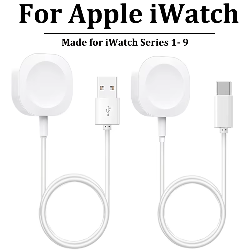 Nouveau chargeur magnétique sans fil pour Apple Watch série 9 8 7 6 5 4 SE câble de charge rapide USB Type C pour iWatch