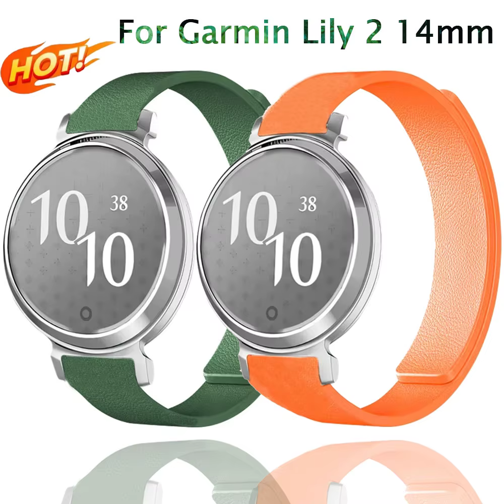 Bracelet en silicone de 14mm pour Garmin Lily 2