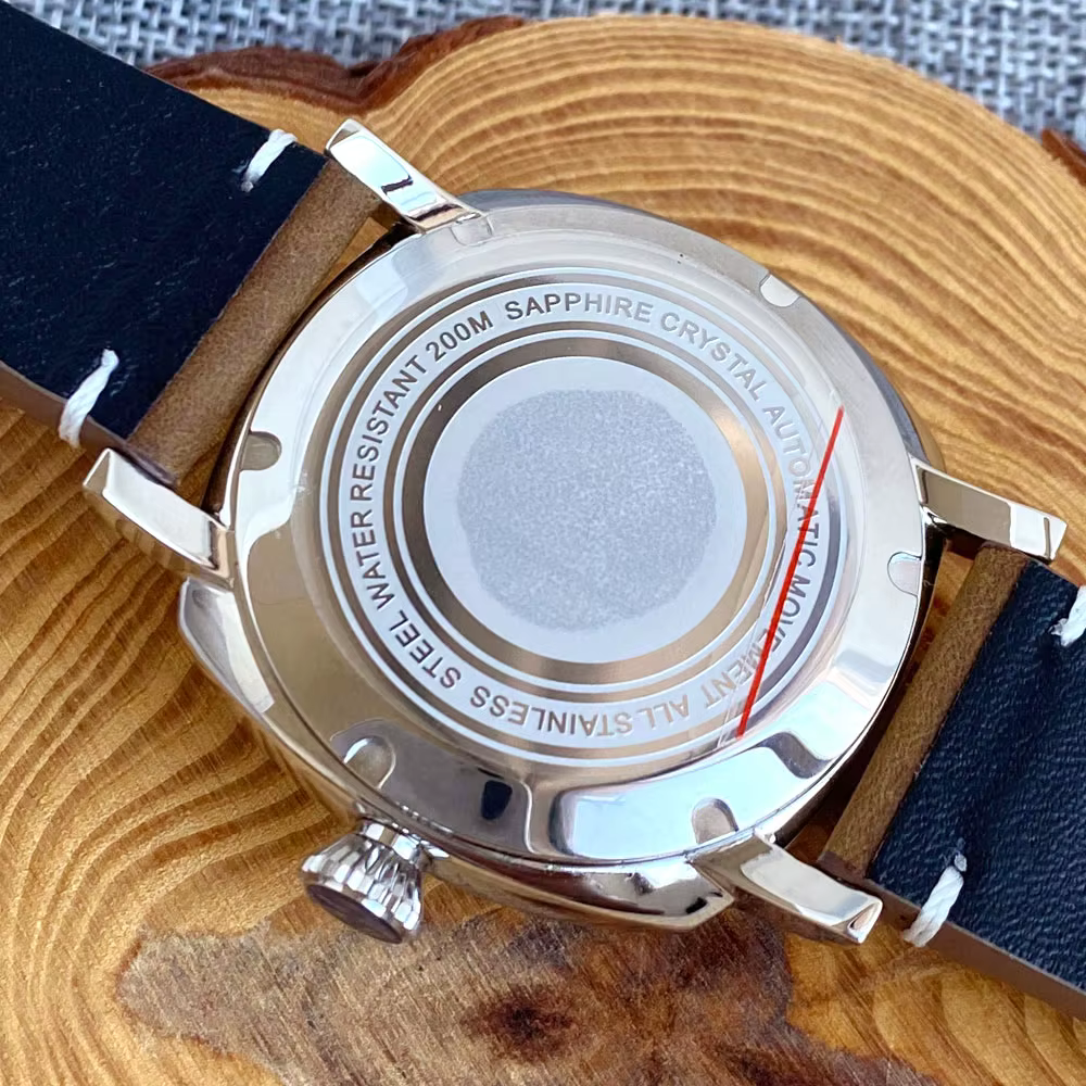 Miyota 8215 Tandorio 200M étanche 42mm carré plongée automatique hommes montre bleu marron californien cadran Lume saphir Montres