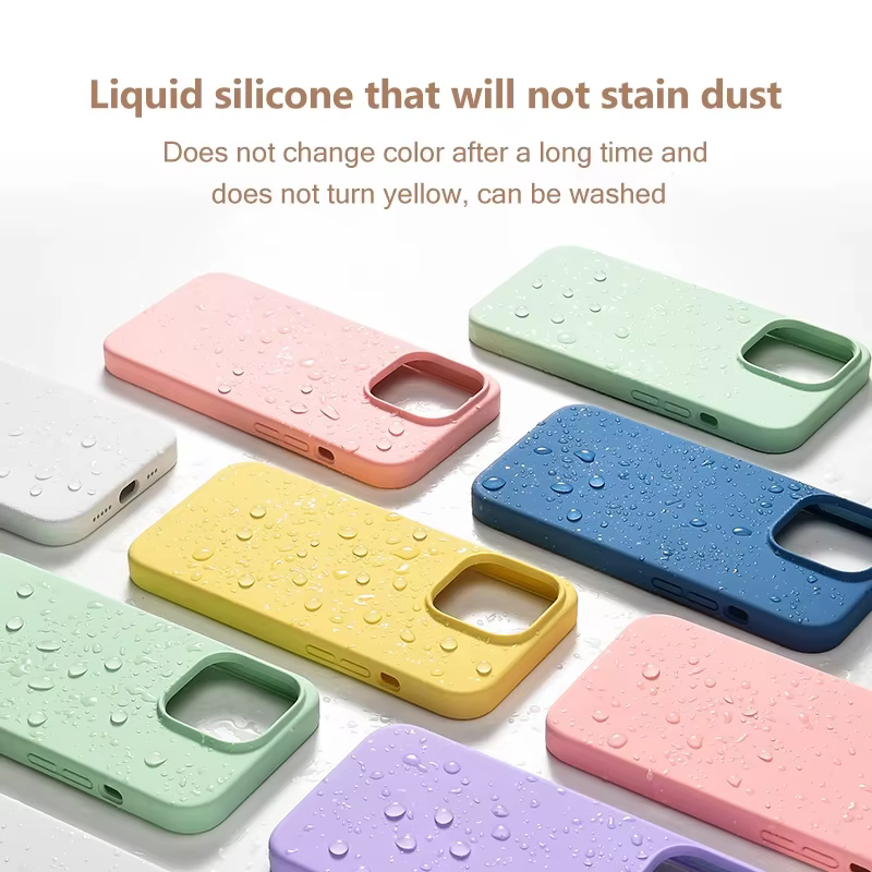 Coque de luxe en silicone antichoc tendance pour iPhone 17, 16, 14, 12, 11, 13, 15 Pro Max et accessoires pour Apple 17 Air, 15, 14, 16 Plus