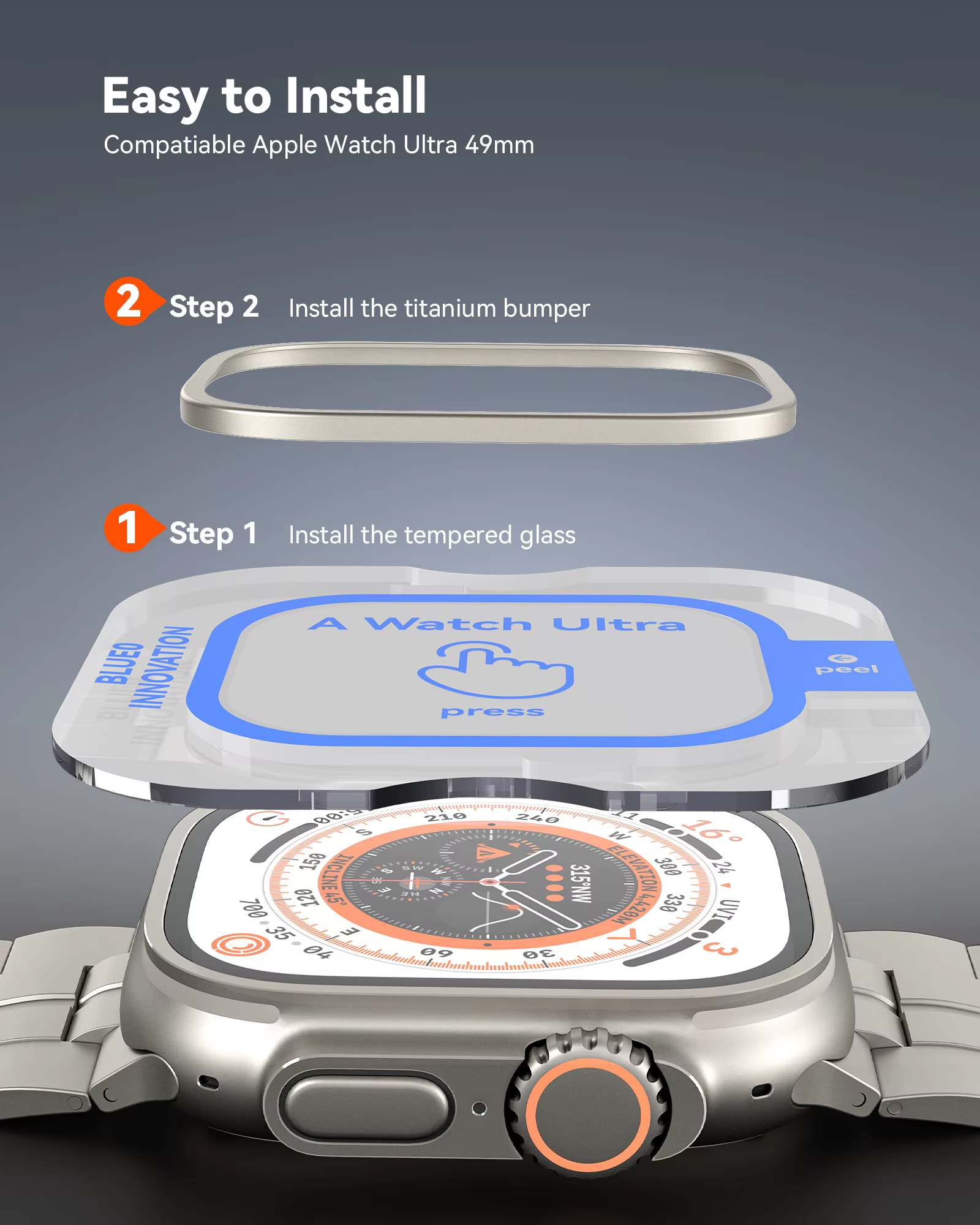 Protecteur d'écran pour Apple Watch Ultra