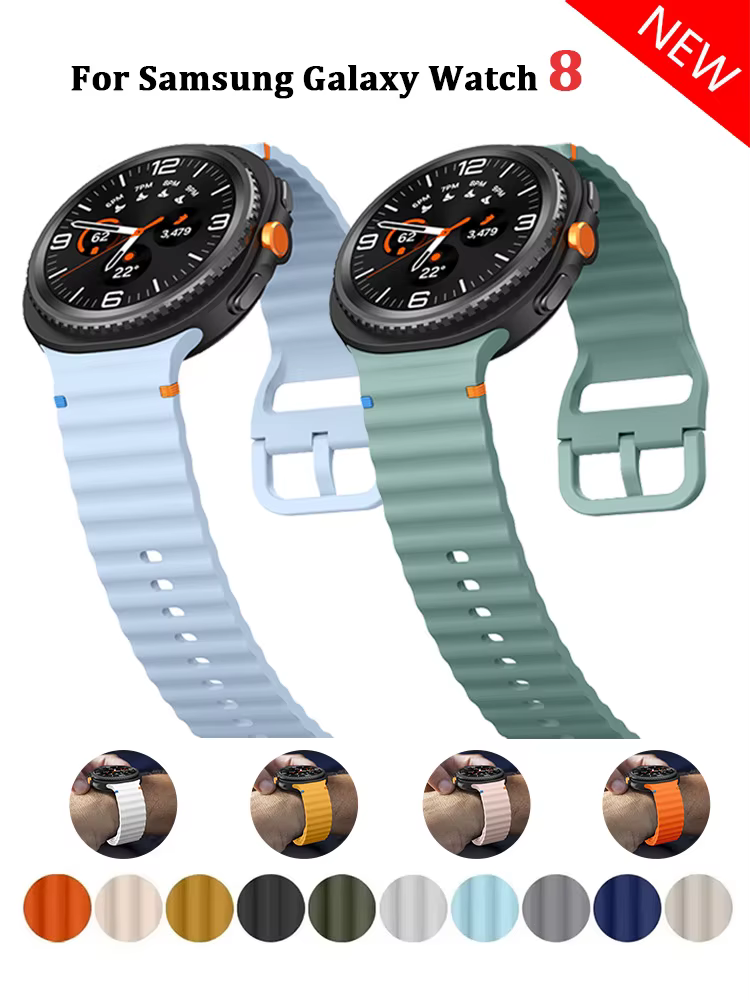 Bracelet de sport océan en Silicone pour Samsung Galaxy Watch8