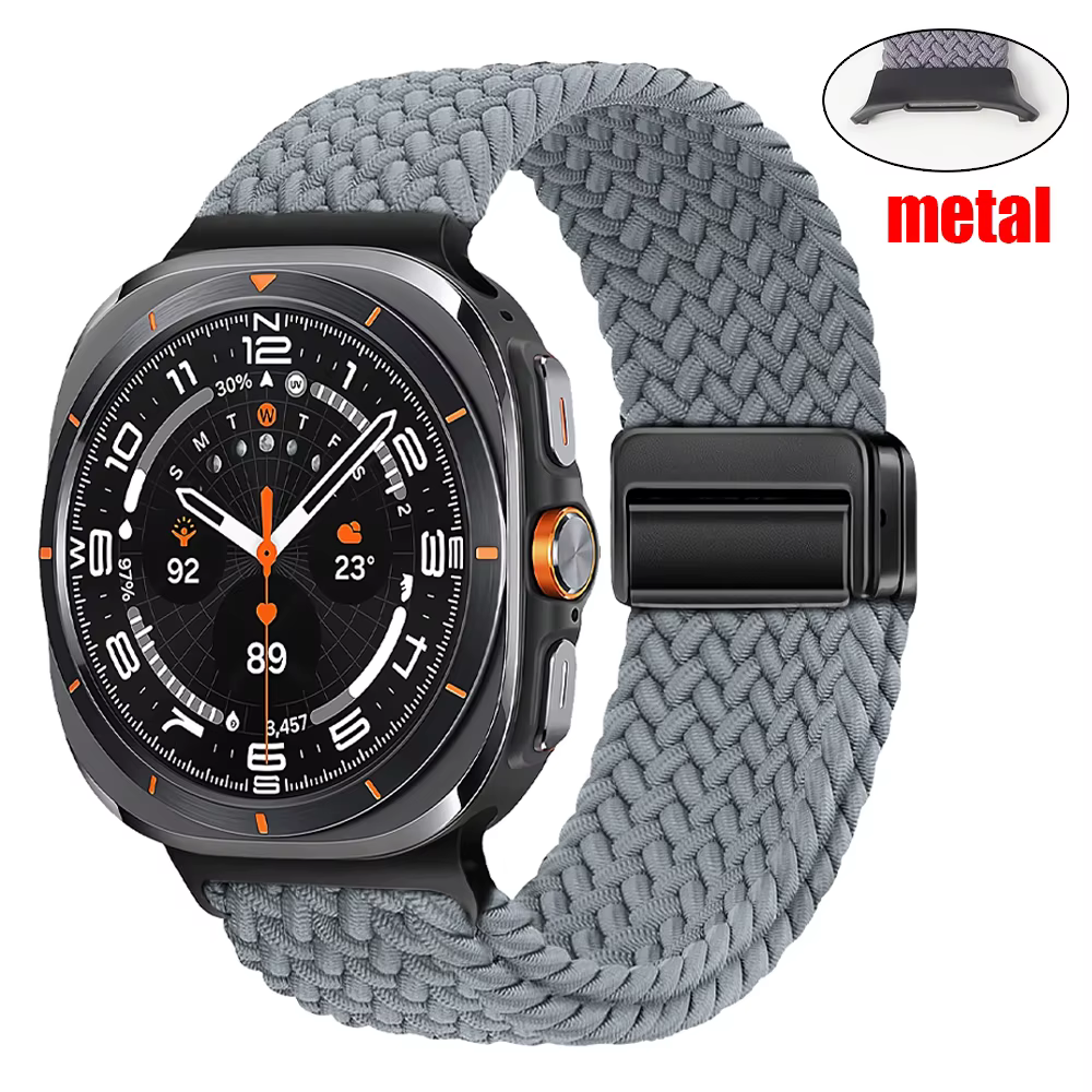 Bracelet magnétique tressé pour Samsung Galaxy Watch Ultra 47 mm