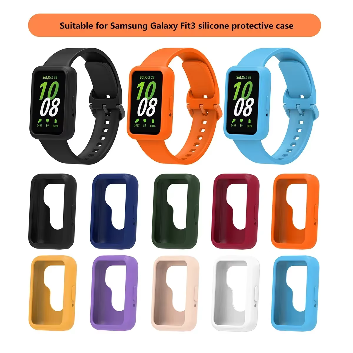 Coque en silicone souple pour Samsung Galaxy Fit 3