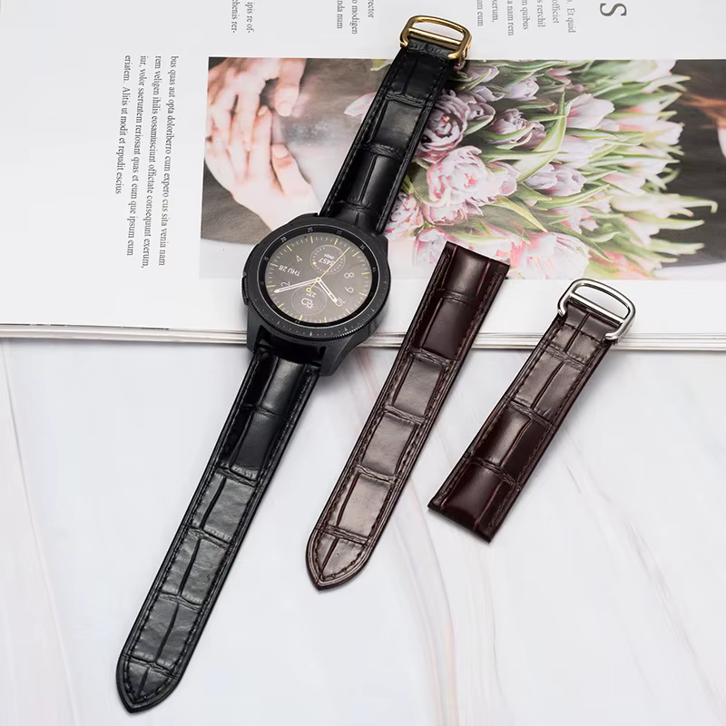 16mm 18mm 20mm 22mm Bracelet de montre en cuir véritable