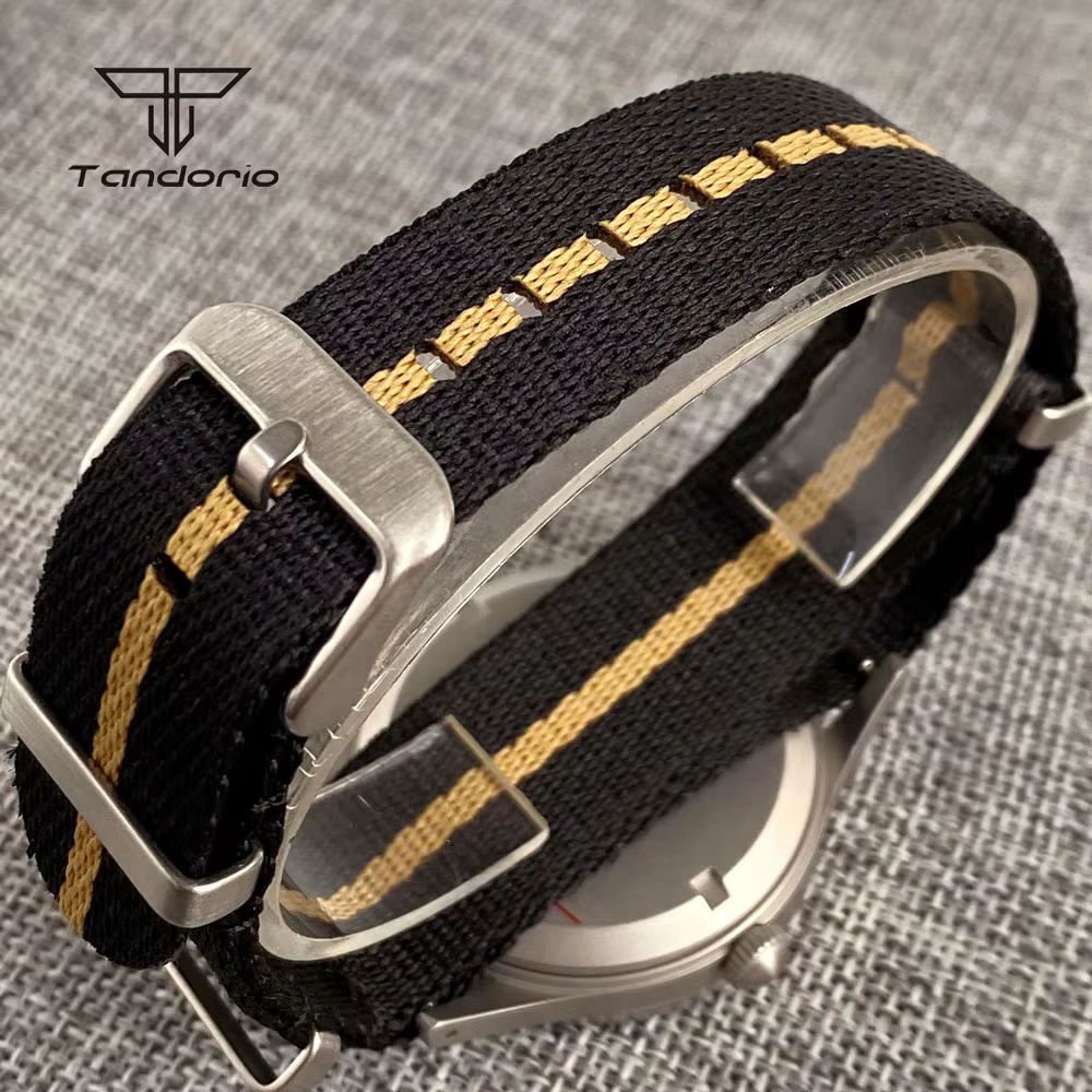 Tandorio 40mm 50 brasses Style dôme saphir montre mécanique pour hommes automatique mis5 8215 Movt 20ATM plongeur vert lumineux