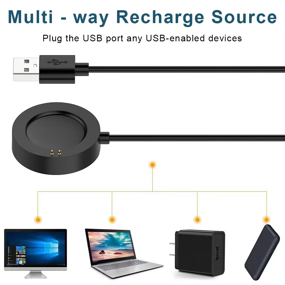 Chargeur USB pour Xiaomi Watch S3 S4 H1/Watch 2 Pro/Watch S2