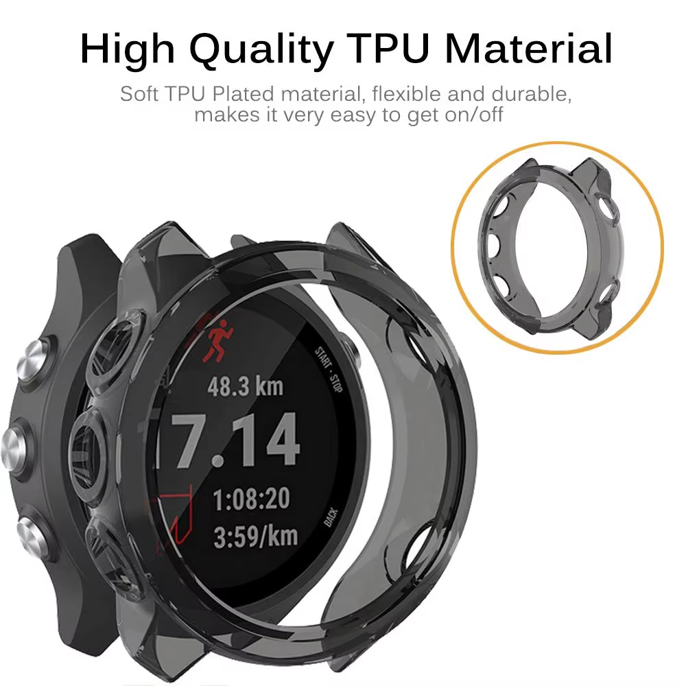 Étui de protection 2 en 1 + protecteur d'écran pour Garmin Forerunner 245 255 265 Music