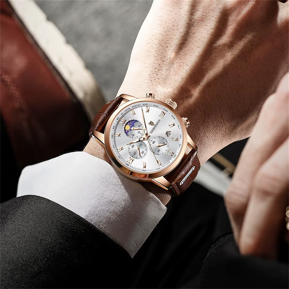 Nouvelles montres pour hommes LIGE Top marque de luxe