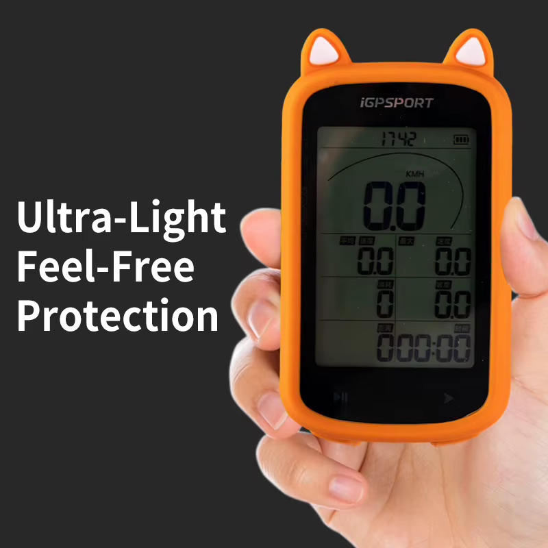 IGPSPORT BSC100 MAX étui de Protection en Silicone avec Film d'écran et corde
