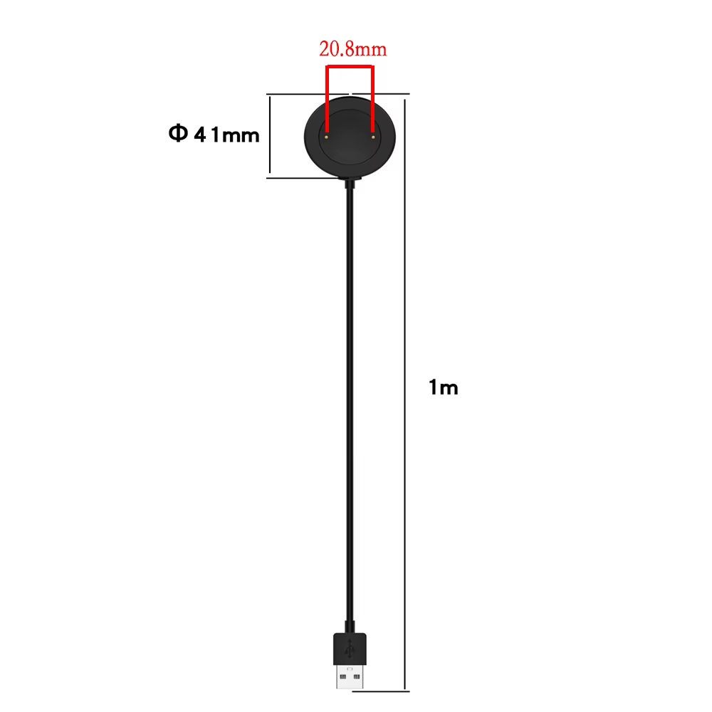 Fil de chargeur de 100cm pour Honor Watch 5/GS4