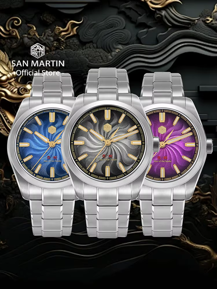 San Martin-Montre mécanique automatique pour homme