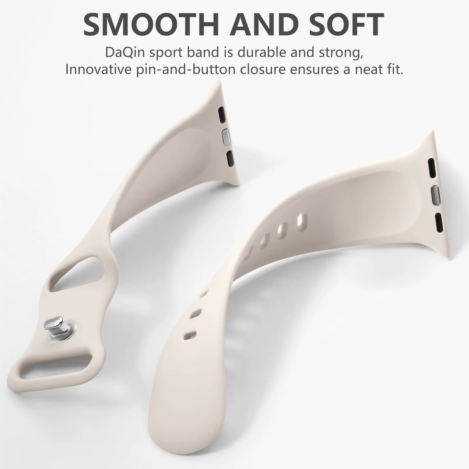 Bracelet en Silicone pour bracelets de montre Apple 40mm 44mm 46mm 45mm 41mm 49mm 42