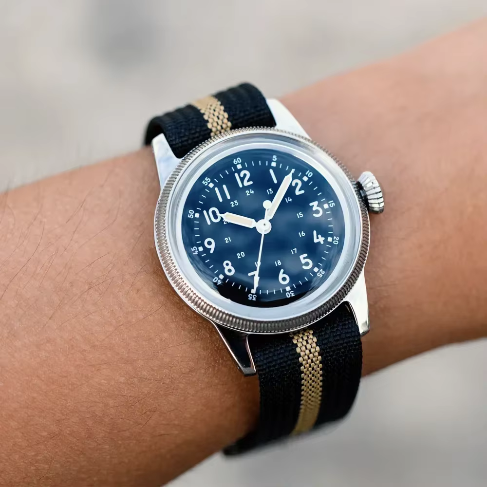 RDUNAE RA05 montre militaire Vintage 2035 mouvement Quartz K1 verre minéral cristal acier inoxydable lumineux étanche hommes montres