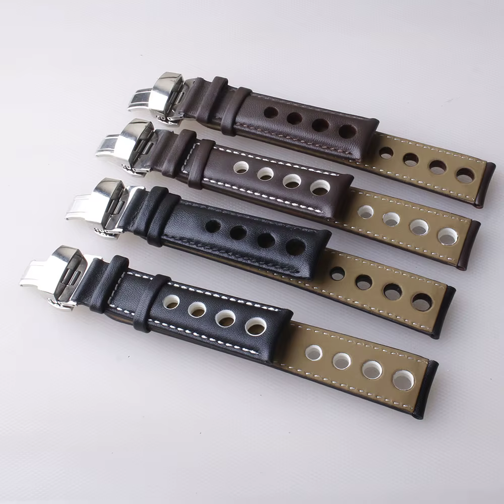 Bracelet en cuir véritable pour tissot Sports Racing Series PRS516 T91 1853