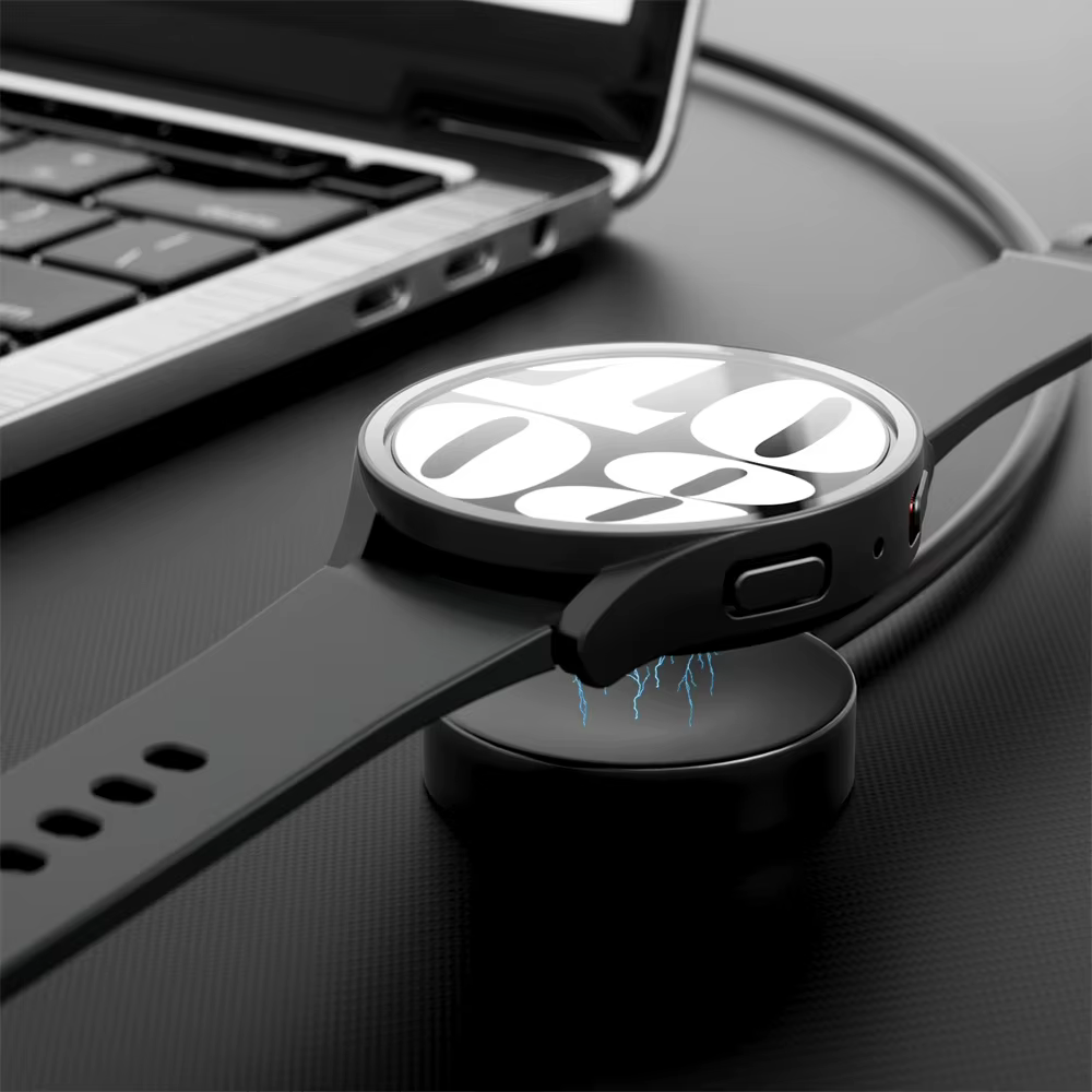 2 paquets de boîtier + bracelet pour Samsung Galaxy Watch 7-6-5-4 40mm 44mm verre trempé + protecteur d'écran pare-chocs PC + accessoires de bande en Silicone