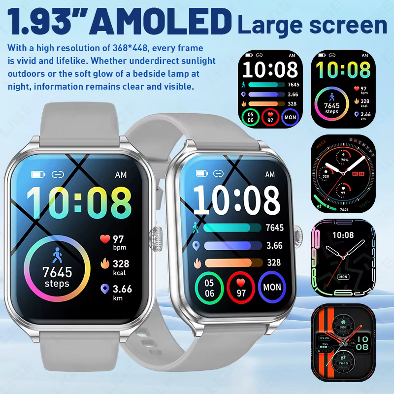 Montre connectée avec moniteur de fréquence cardiaque