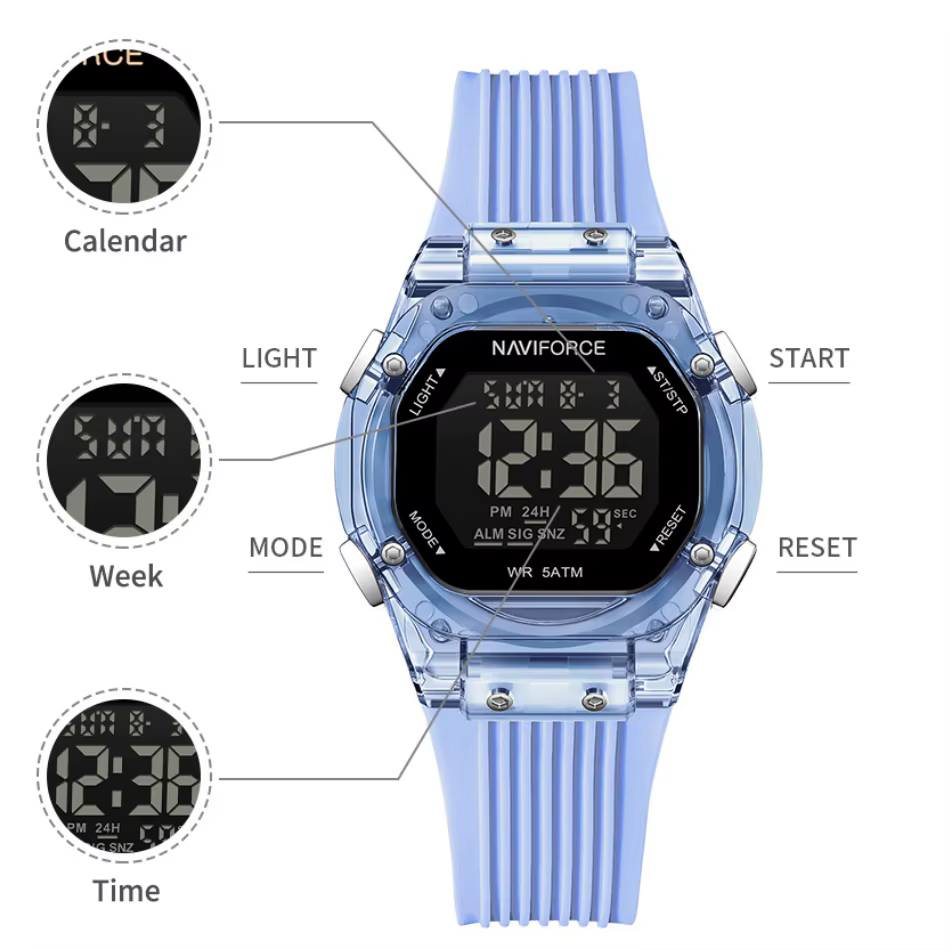 Montre sport multifonction pour femme NAVIFORCE