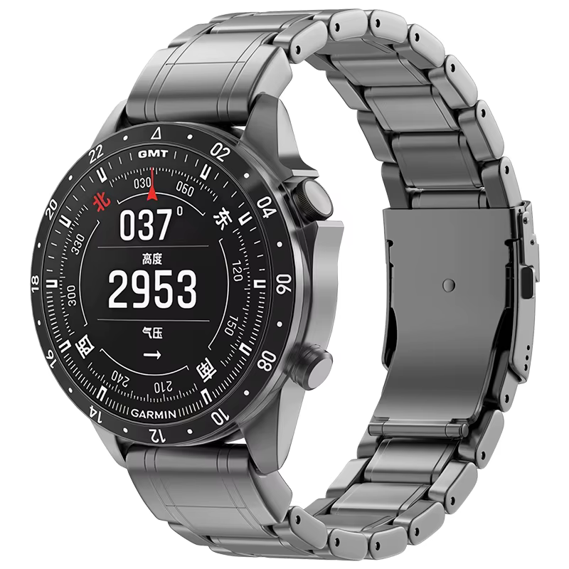 22 26mm titane Marq aviateur Bracelet de montre à ajustement rapide pour Garmin Fenix8 47mm 51mm 6Pro/5XPlus/Instinct2X