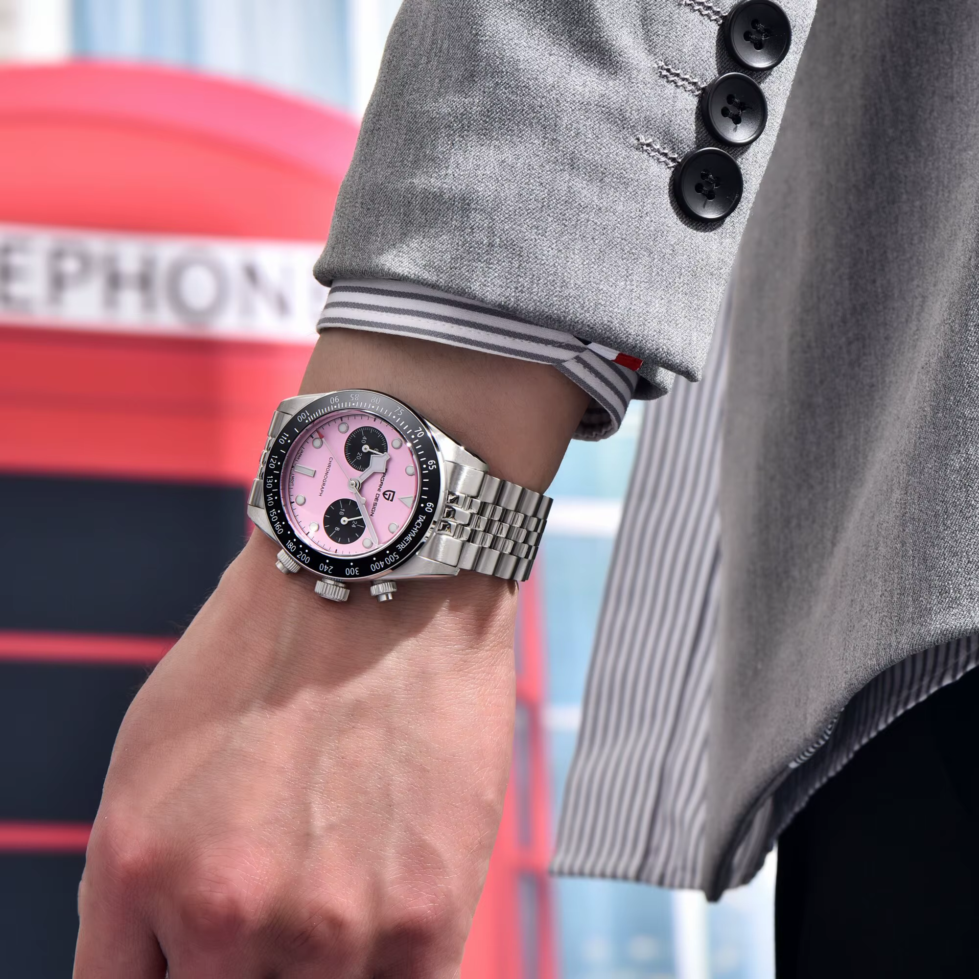 PAGANI DESIGN 2026 montre à Quartz pour hommes de luxe Style élégant chronographe en acier inoxydable verre saphir miroir conception étanche
