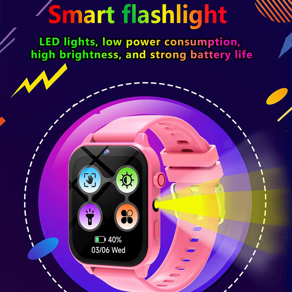 Montre connectée pour enfants avec 18 jeux amusants