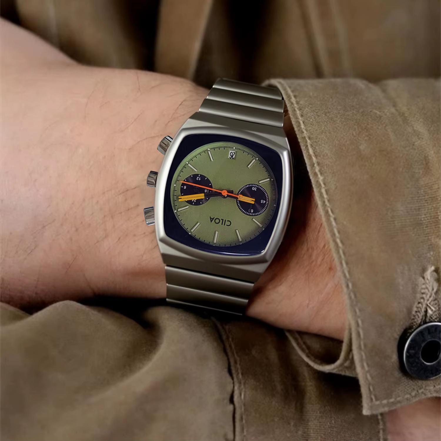 CILOA 2025 Nouvelle montre à quartz pour hommes en acier inoxydable de qualité supérieure - Style business et