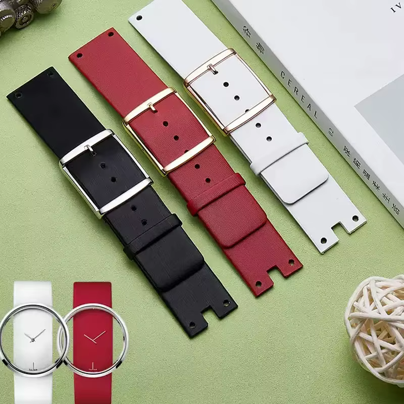 Nouveaux bracelets de montre pour CK K94231 K 9423101 Cuir véritable Durable doux pour Bracelet