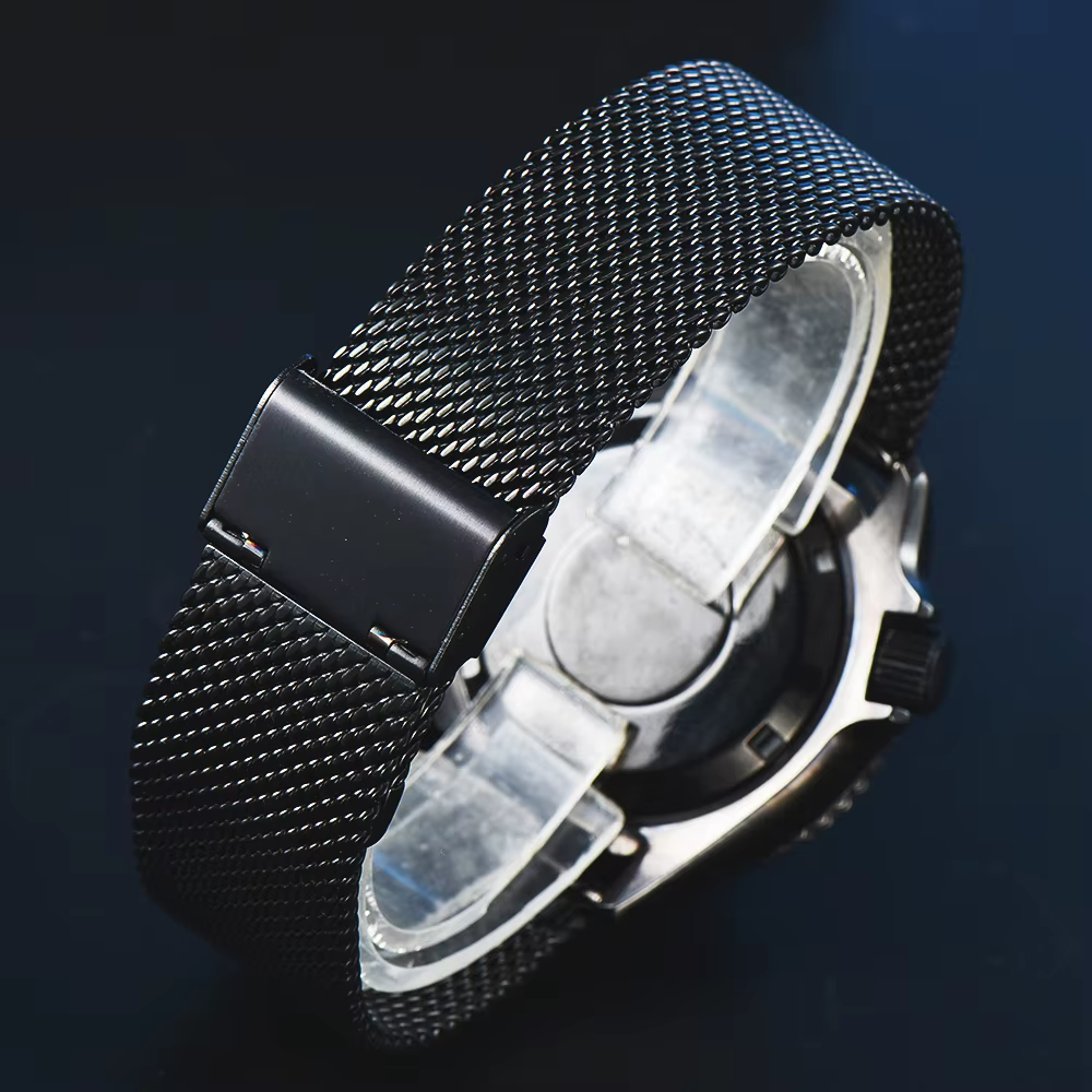 PARNSRPE Diver Orange turtlMontre mécanique automatique pour homme Cadran aseptique Verre saphir Indicateur de date Mouvement japonais NH35